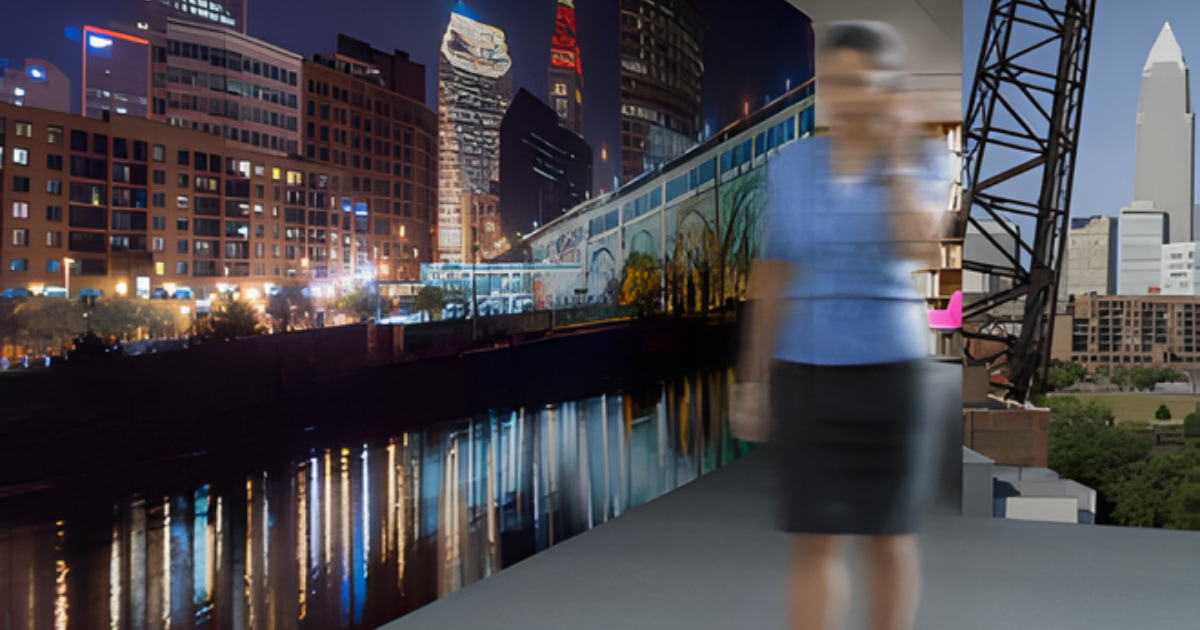 MBI Masquerade DESCOR Wall City Skyline Pattern Panel