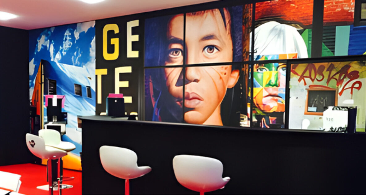 MBI Masquerade DESCOR Wall Abstract Graphic Print Pattern Panel