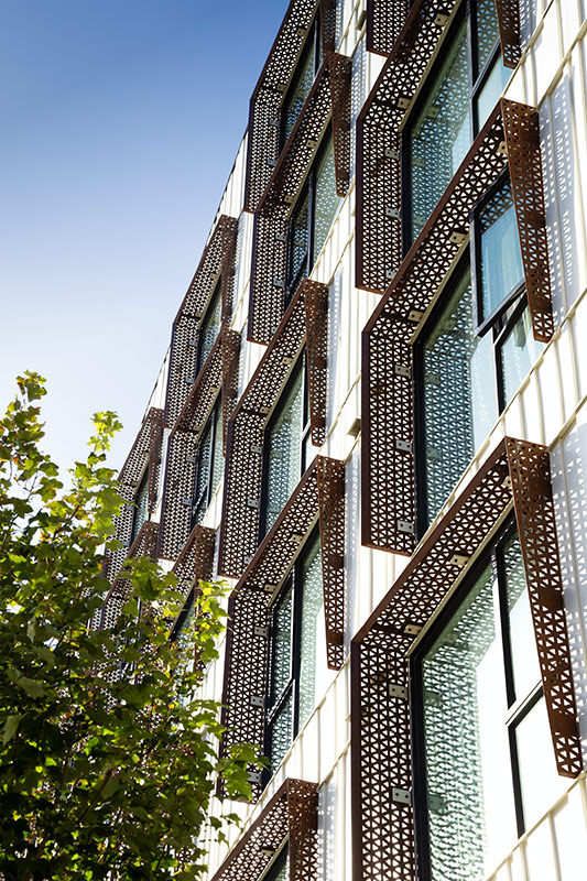 BOK Modern rainscreen on apartment window exterior