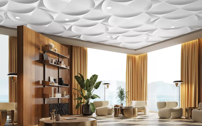 CASTWORKS ceiling render for a modern office experience