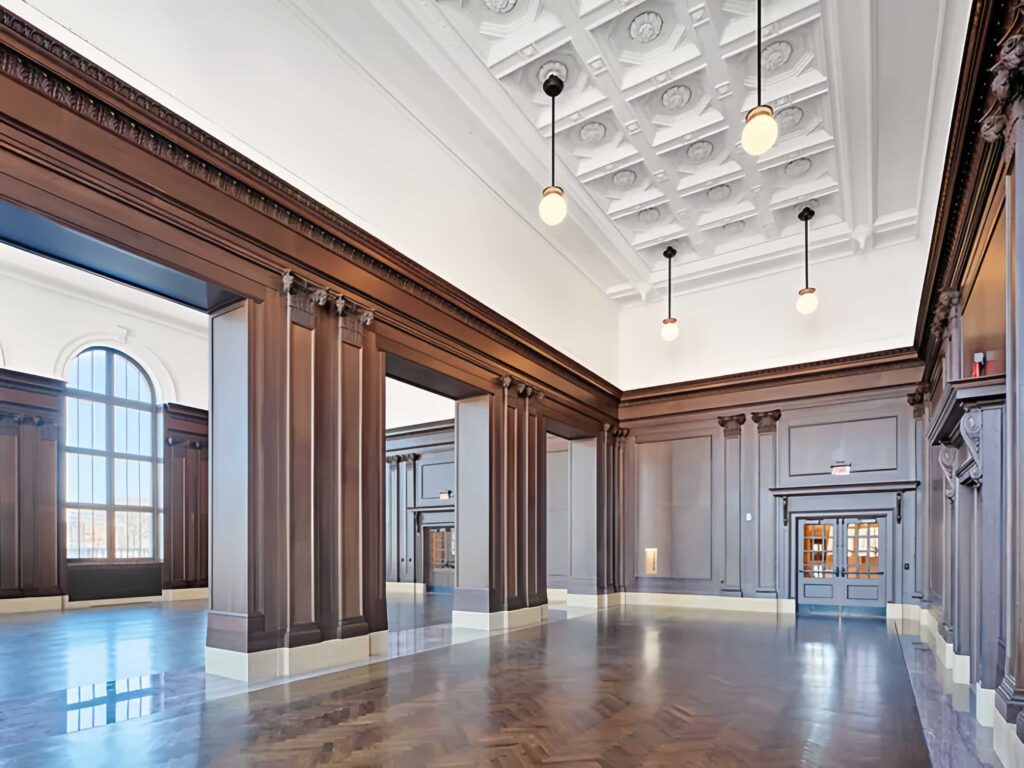 CASTWORKS ceiling and custom molding on walls