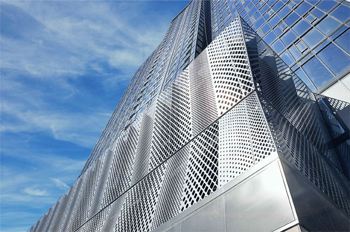 BOK Modern metal cladding and facade design for commercial building