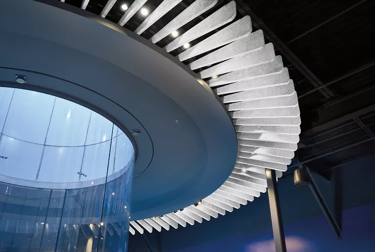 Tectum blades and baffles