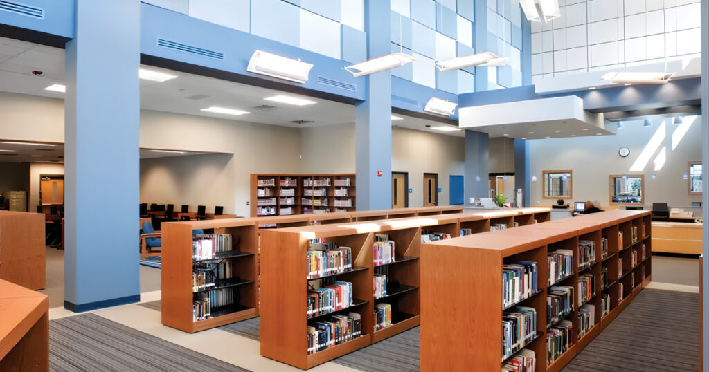 TECTUM Direct-Attach Wall Panels for library