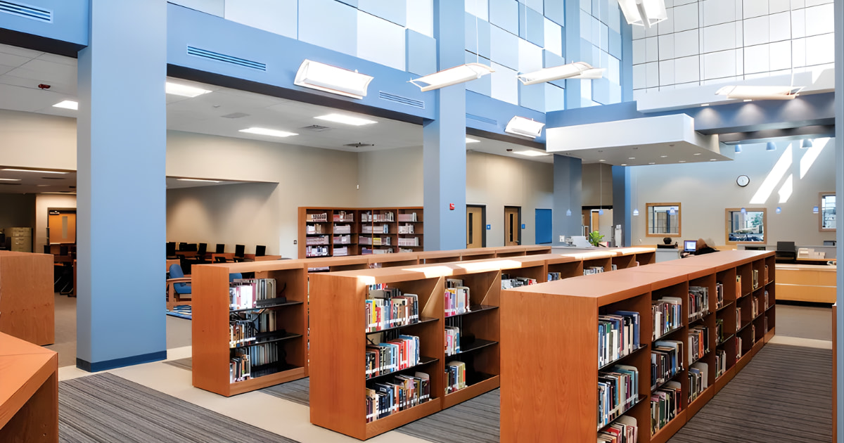 TECTUM Direct-Attach Wall Panels for library