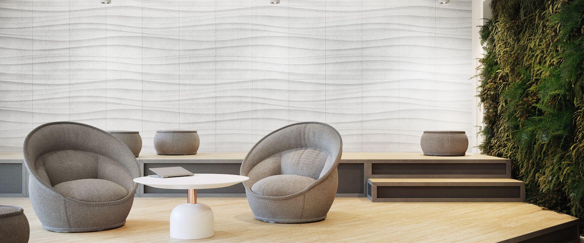 TECTUM CREATE! Fabric Wall Panels 3D rendering in custom color