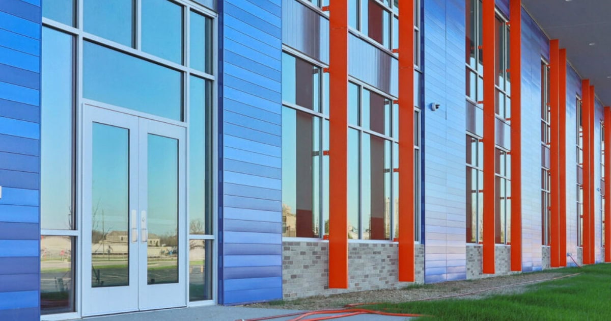 Parallel Architectural Products - cladding for high school building exterior