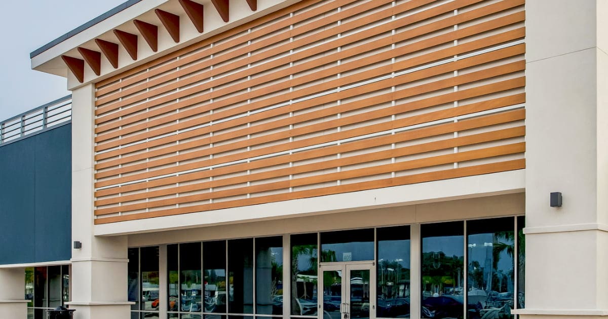 Parallel Architectural Products - facade for commercial building entrance
